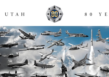 Hill AFB 80th Anniversary litho