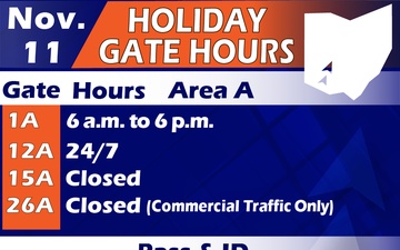 Veterans Day Gate Hours