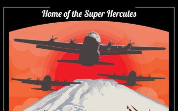 Yokota Air Base Retro Poster