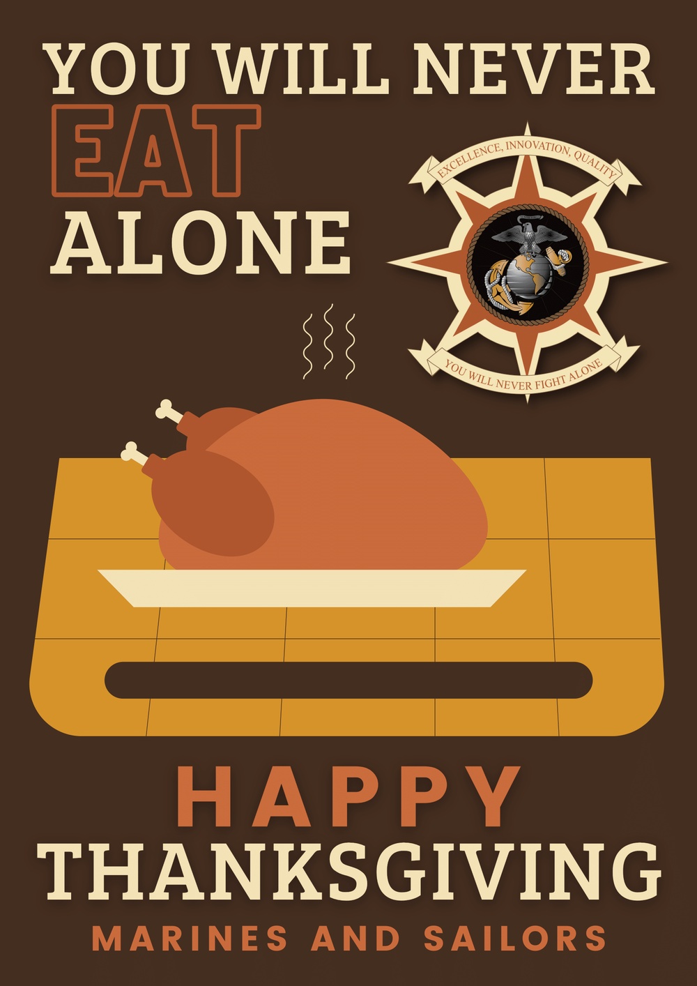 2021 Thanksgiving &amp;#34;You Will Never Eat Alone&amp;#34; Graphic