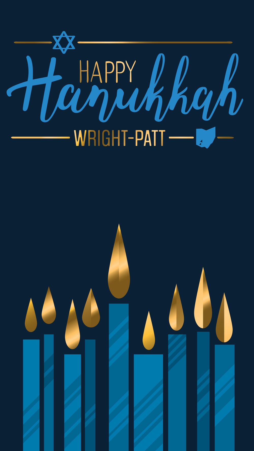 Happy Hanukkah Wright-Patt - Instagram