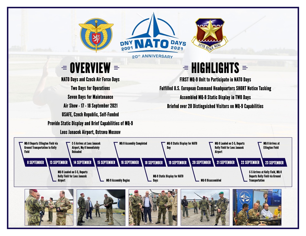 147th Attack Wing Participates in NATO Days 2021