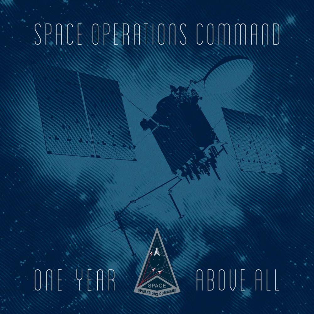 Space Operations Command Anniversary Graphic