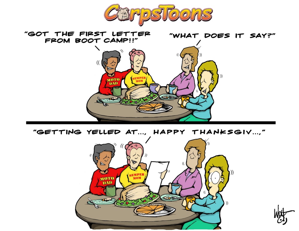 CorpsToons - Boot Camp Thanksgiving Post