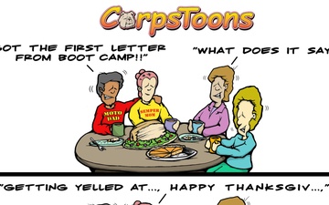 CorpsToons - Boot Camp Thanksgiving Post