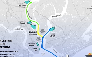 Charleston harbor deepening contracts awarded; harbor readied for 52-foot depth