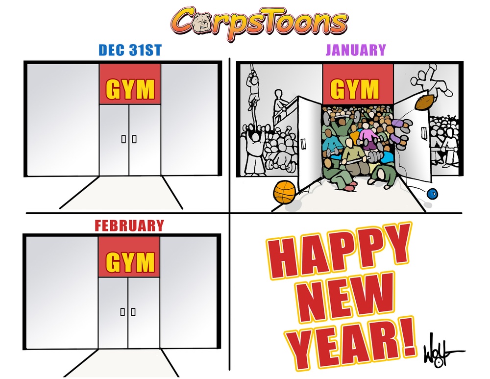 CorpsToons - New Years 2022 Gym Resolutions