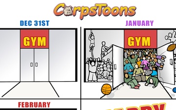 CorpsToons - New Years 2022 Gym Resolutions