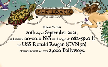 USS Ronald Reagan (CVN 76) Shellback Certification