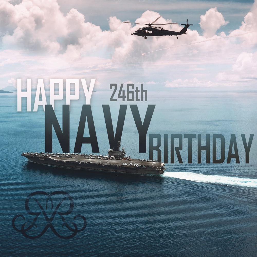 246th Navy Birthday Graphic