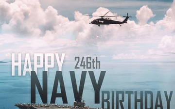 246th Navy Birthday Graphic