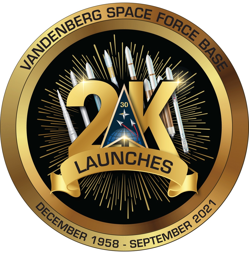 Vandenberg 2000th Launch Logo