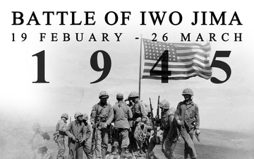 3d Marine Division Timeline Poster: Battle of Iwo Jima 1945