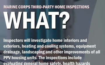 The Marine Corps Conducts Third-party Housing Inspections