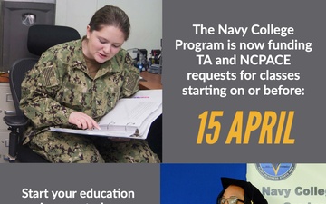 The Navy College Program is Now Funding TA and NCPACE Requests