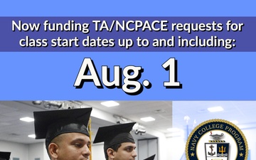 Navy College Program Now Funding Tuition Assistance Requests