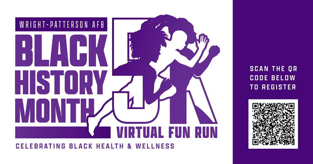 Black History Month 5k Virtual Fun Run - Facebook Event Cover