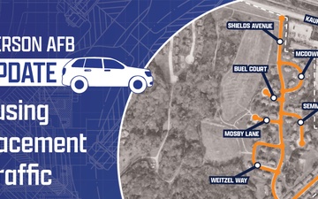 Traffic Graphic - Woods housing utility replacement to affect traffic