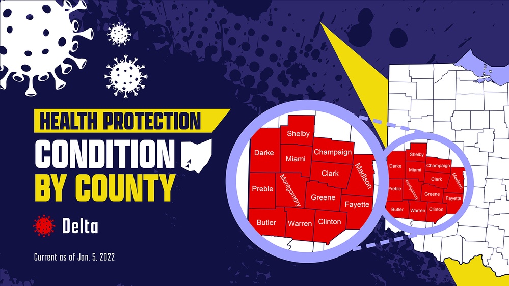 Health Protection Condition (HPCON) by county townhall slide