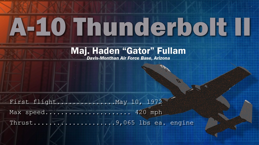 A-10 graphic with stats