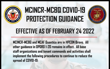 MCINCR-MCBQ COVID-19 Protection Guidance