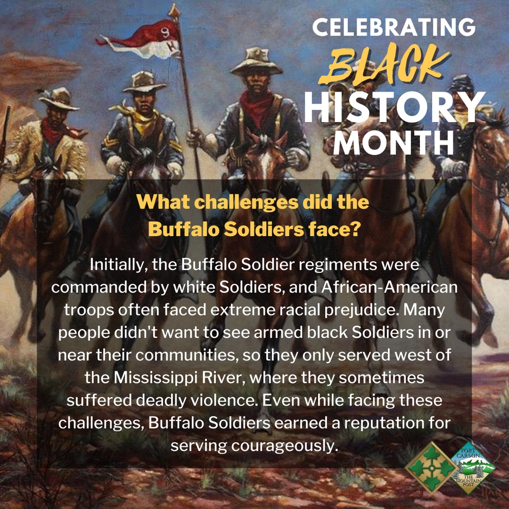 4ID Black History Month Graphic: Buffalo Soldiers