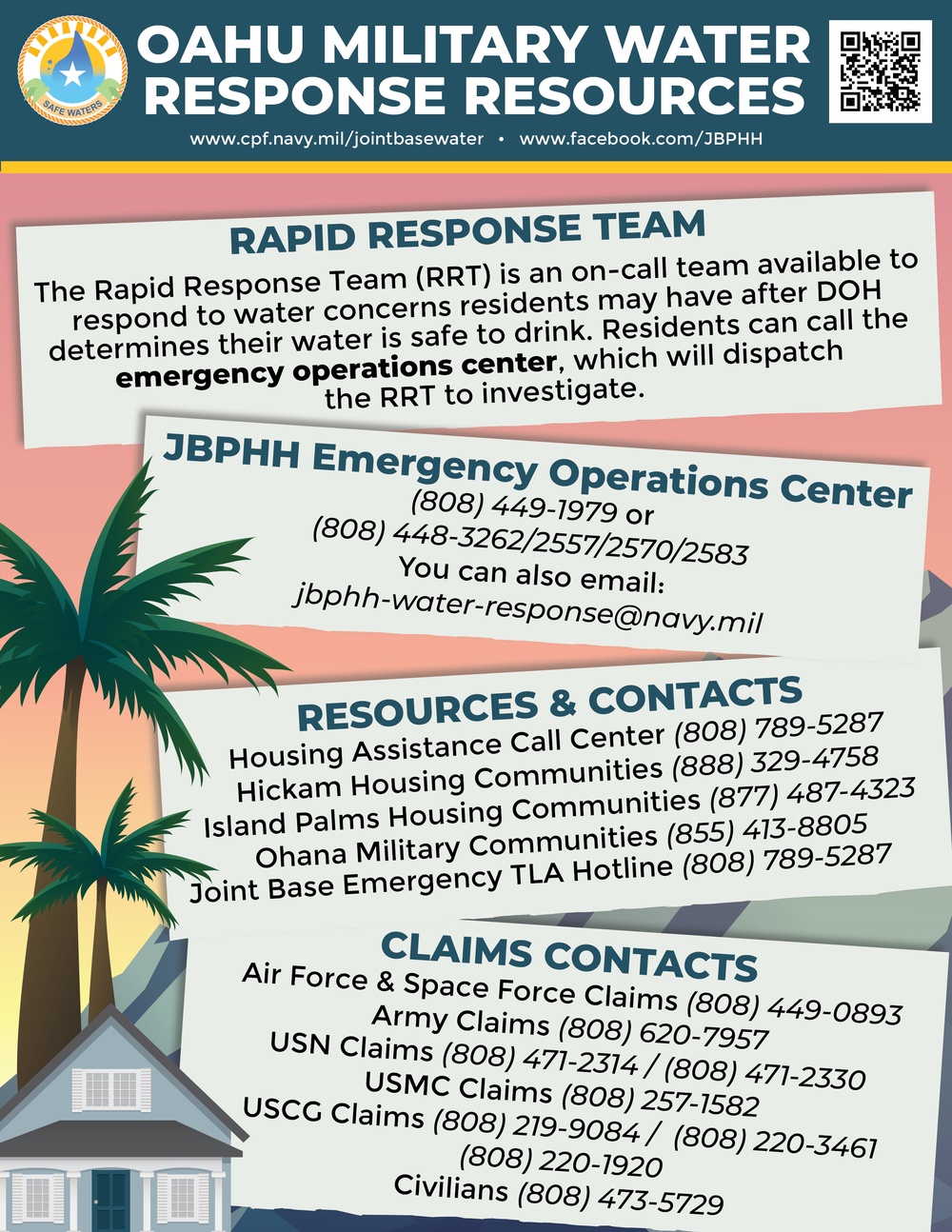 Oahu Military Water Response Resources