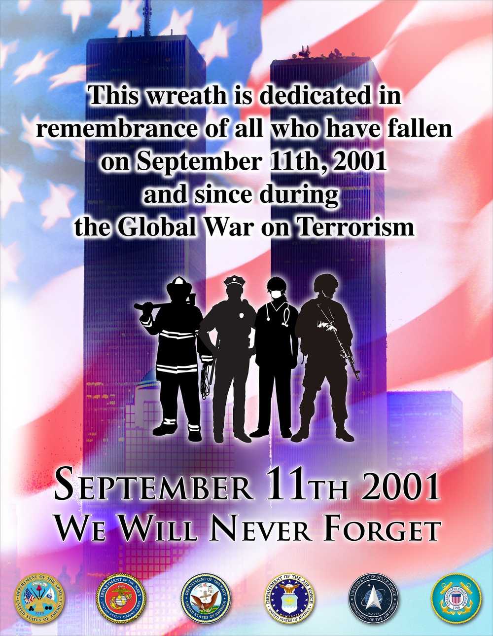 Poster for 911 ceremony