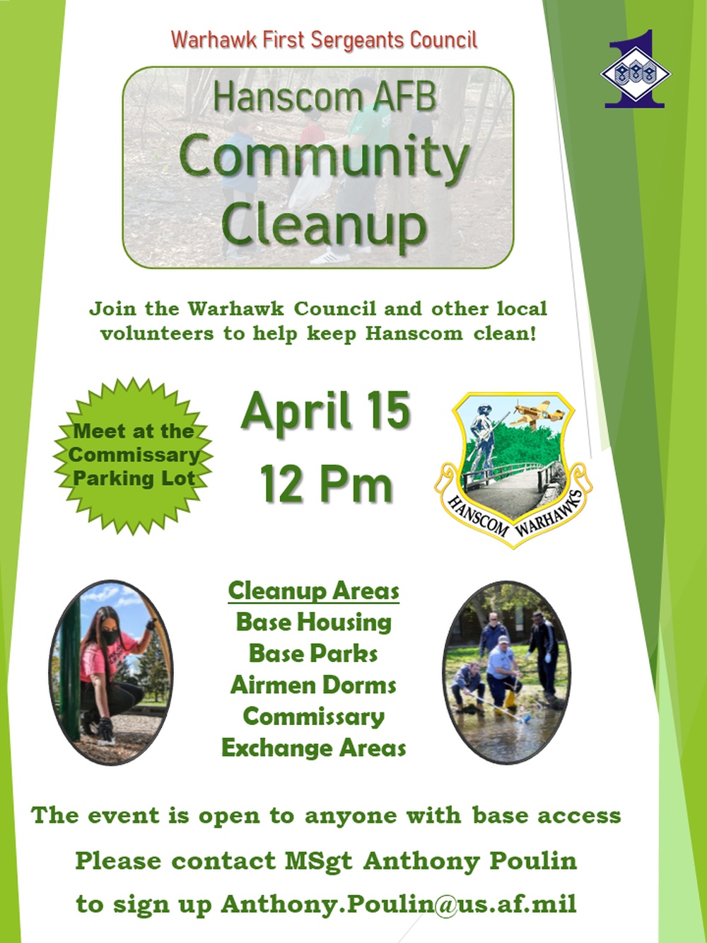 Hanscom AFB Community Cleanup