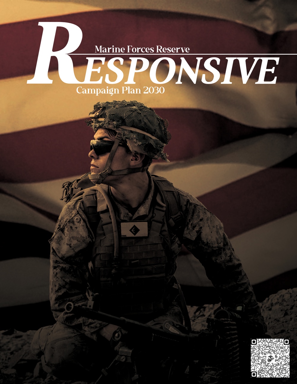 &quot;RESPONSIVE&quot; | Marine Forces Reserve Campaign Plan 2030 Poster (Right Side)