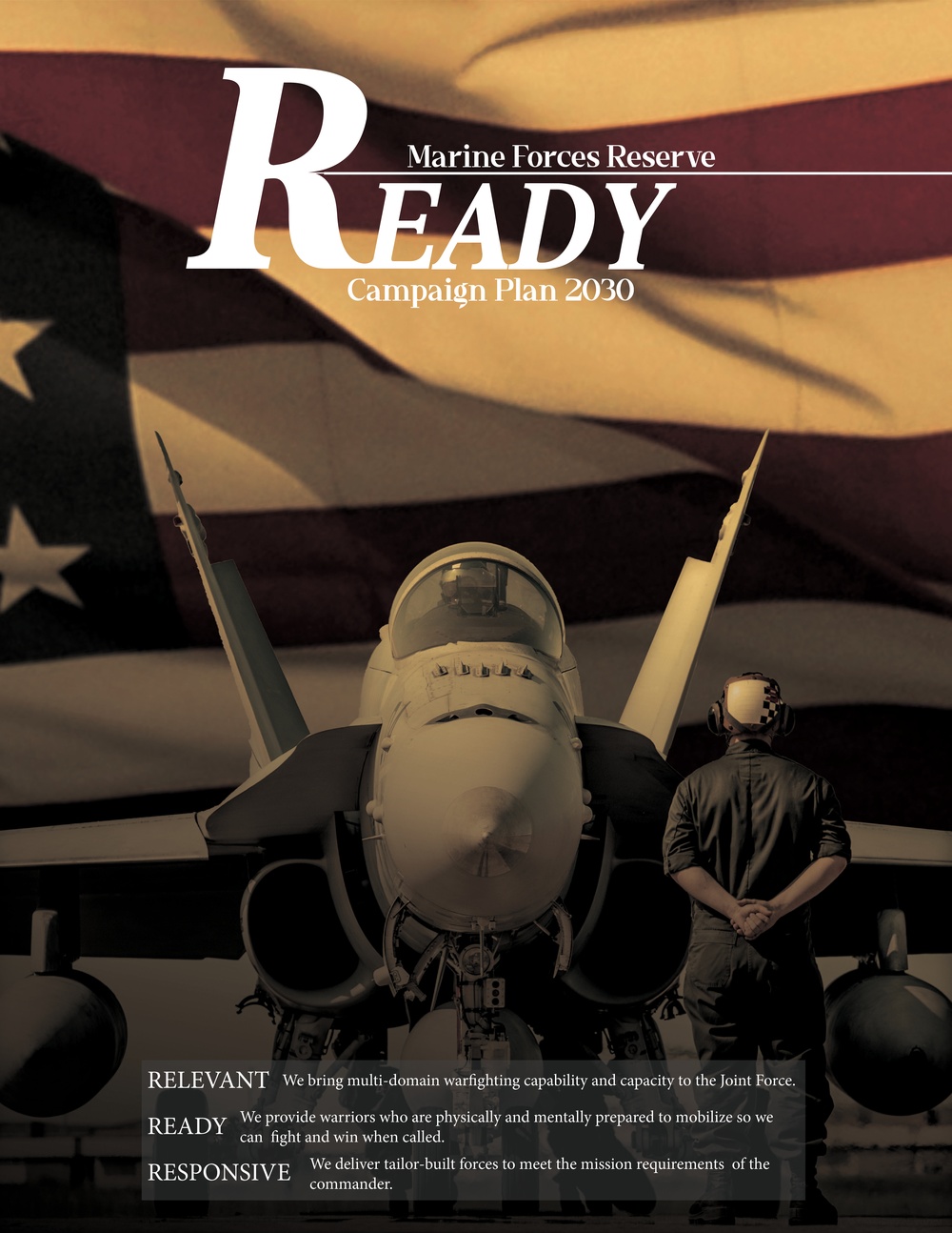 &quot;READY&quot; | Marine Forces Reserve Campaign Plan 2030 Poster (Middle)