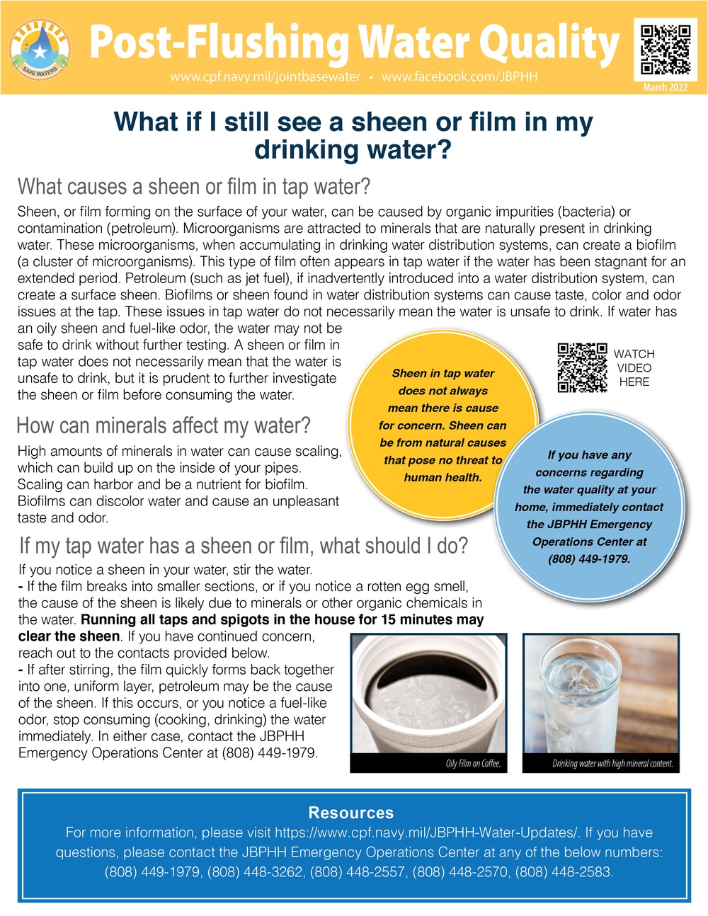 Post-Flushing Water Quality Infographic