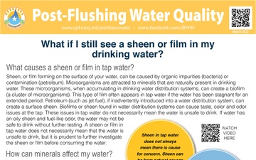 Post-Flushing Water Quality Infographic