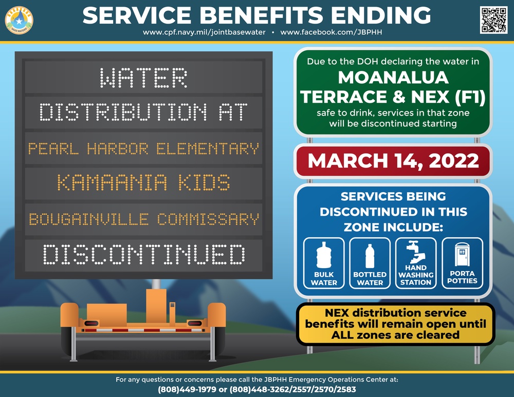 Services Ending for Moanalua Terrace and Navy Exchange (Zone F1)