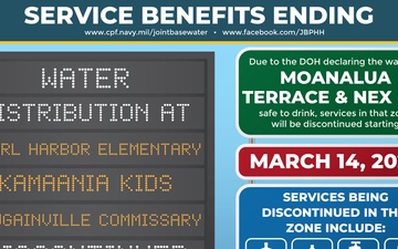 Services Ending for Moanalua Terrace and Navy Exchange (Zone F1)