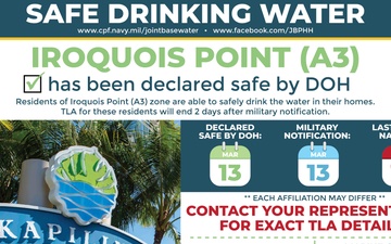 Iroquois Point (Zone A3) Declared Safe By Hawaii Department of Health