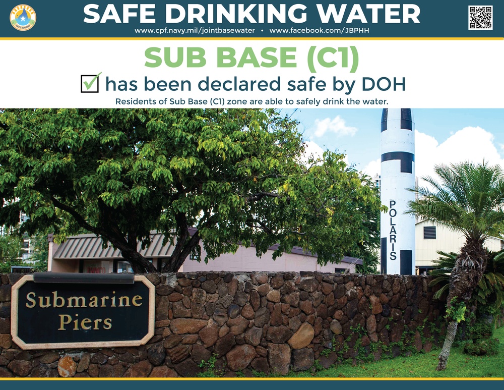 Sub Base (Zone C1) Declared Safe By Hawaii Department of Health