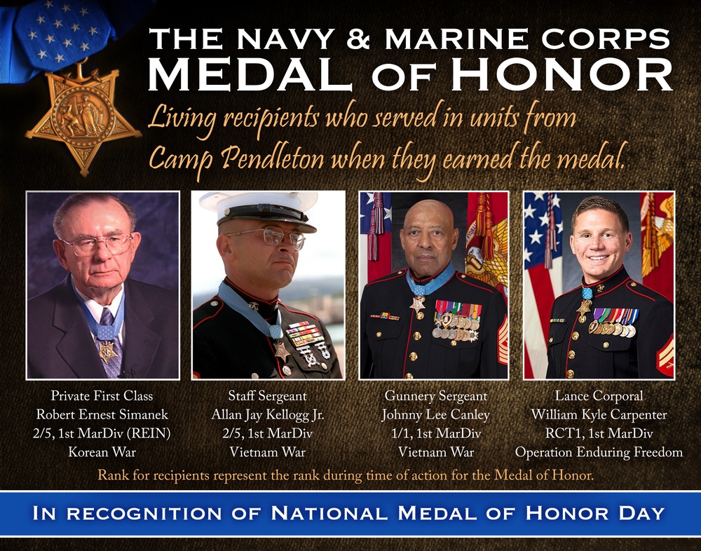 Medal of Honor Day 2022 -  Living Recipients