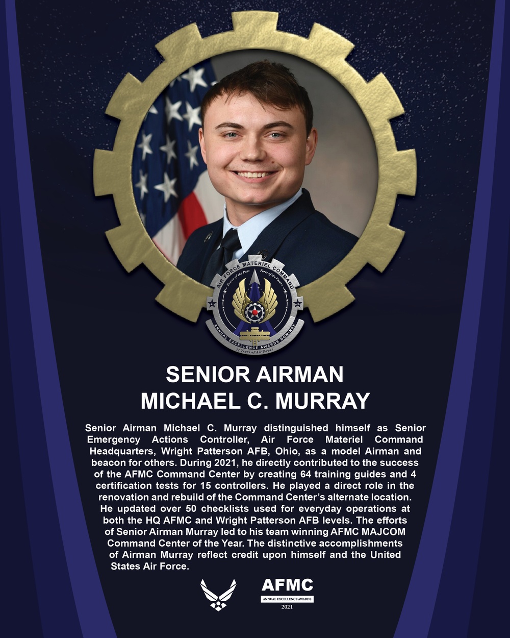 AEA Airman of the Year Nominee - Senior Airman Michael C. Murray