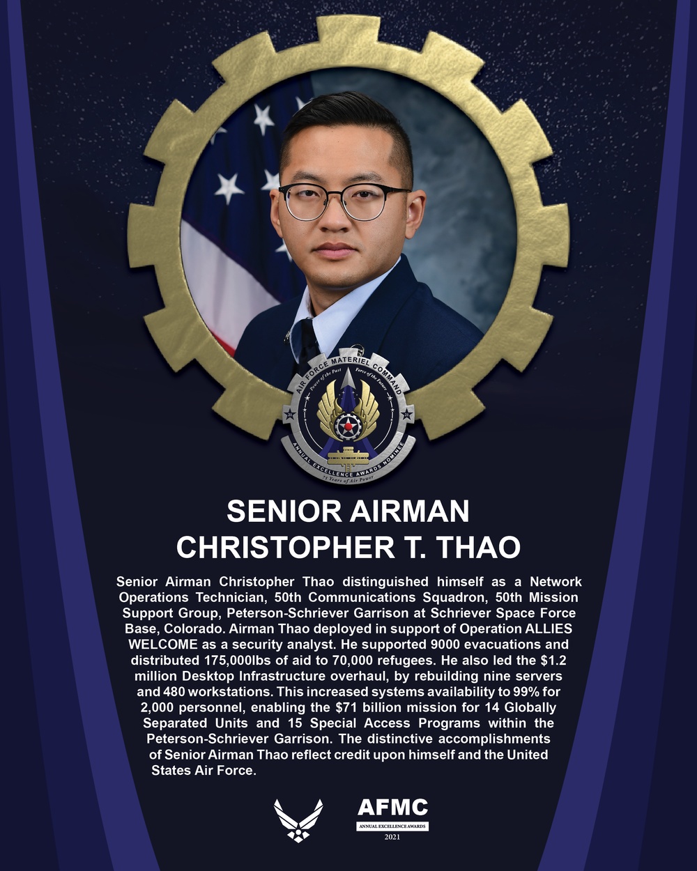 AEA Airman of the Year Nominee - Senior Airman Christopher T. Thao