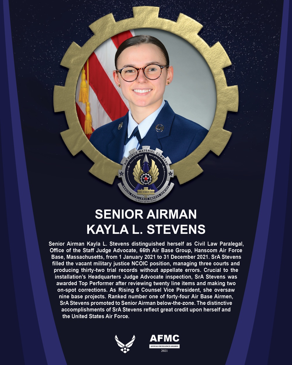 AEA Airman of the Year Nominee - Senior Airman Kayla L. Stevens