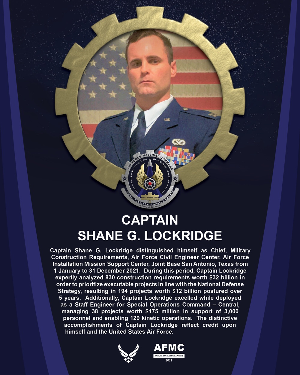 AEA CGO of the Year Nominee - Captain Shane G. Lockridge