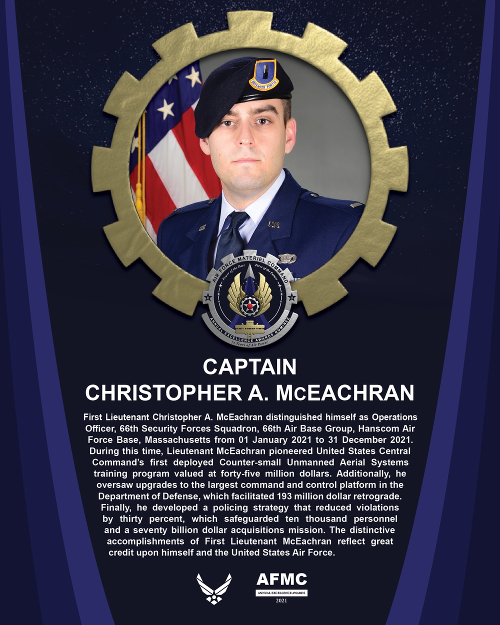 AEA CGO of the Year Nominee - Captain Christopher A. McEachran