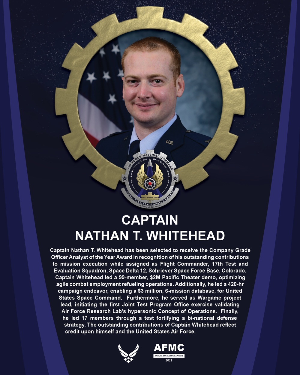 AEA CGO of the Year Nominee - Captain Nathan T. Whitehead