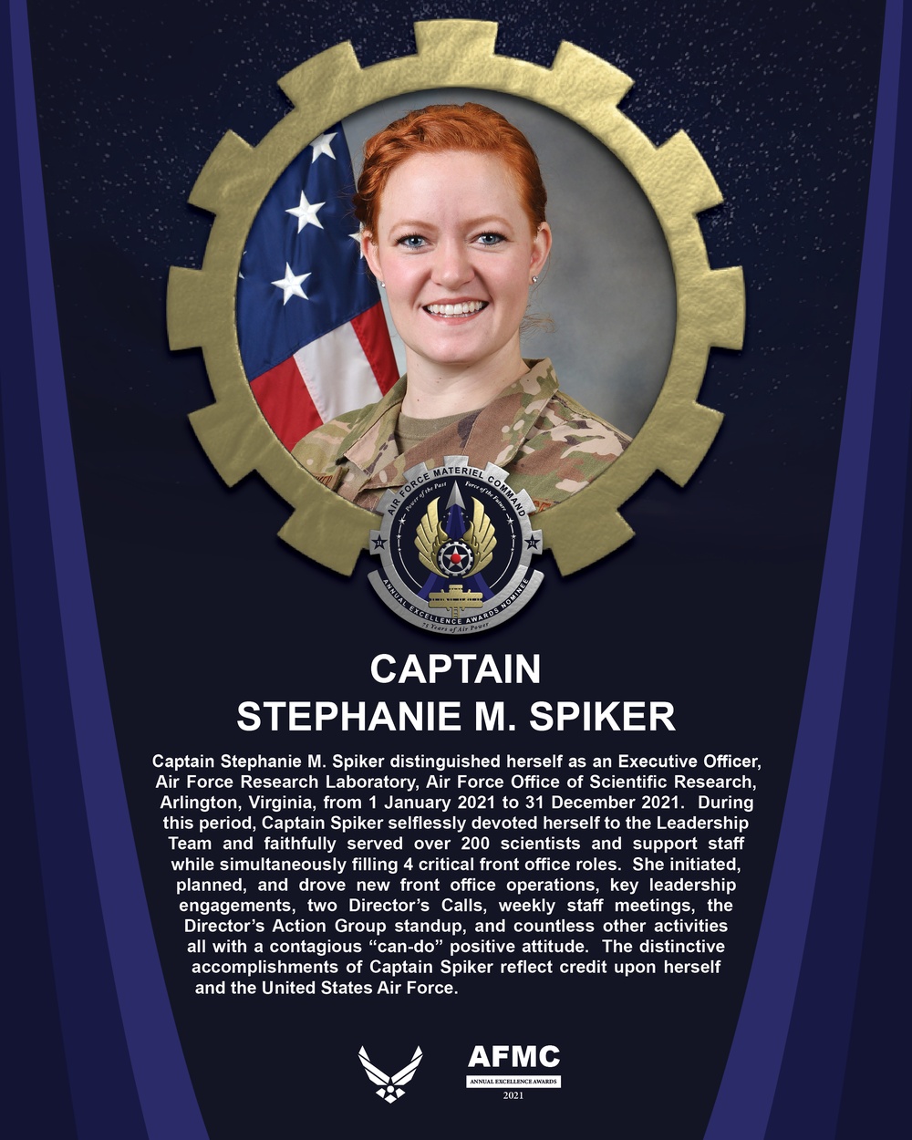 AEA CGO of the Year Nominee - Captain Stephanie M. Spiker