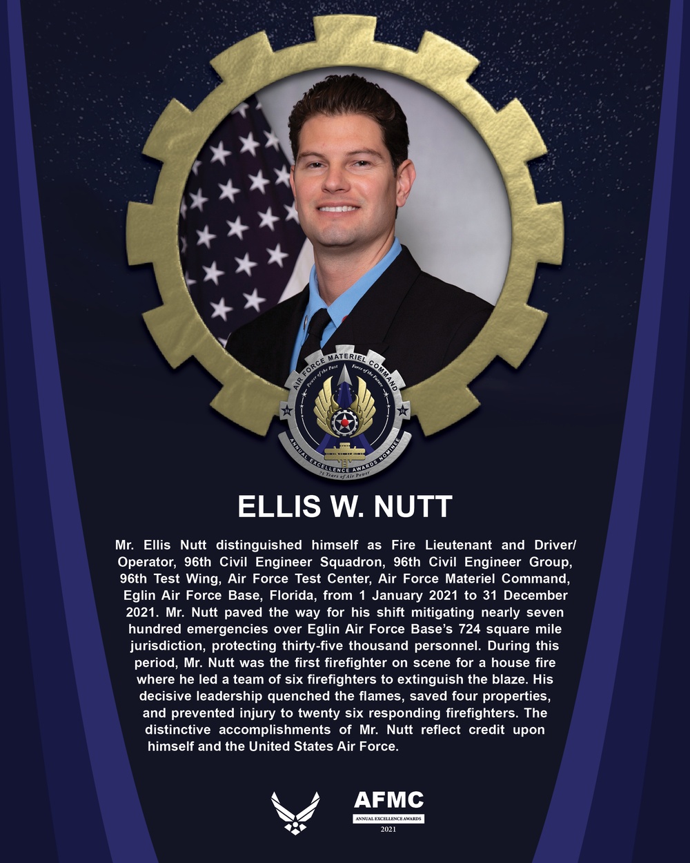 AEA Civilian Category I of the Year Nominee - Ellis W. Nutt