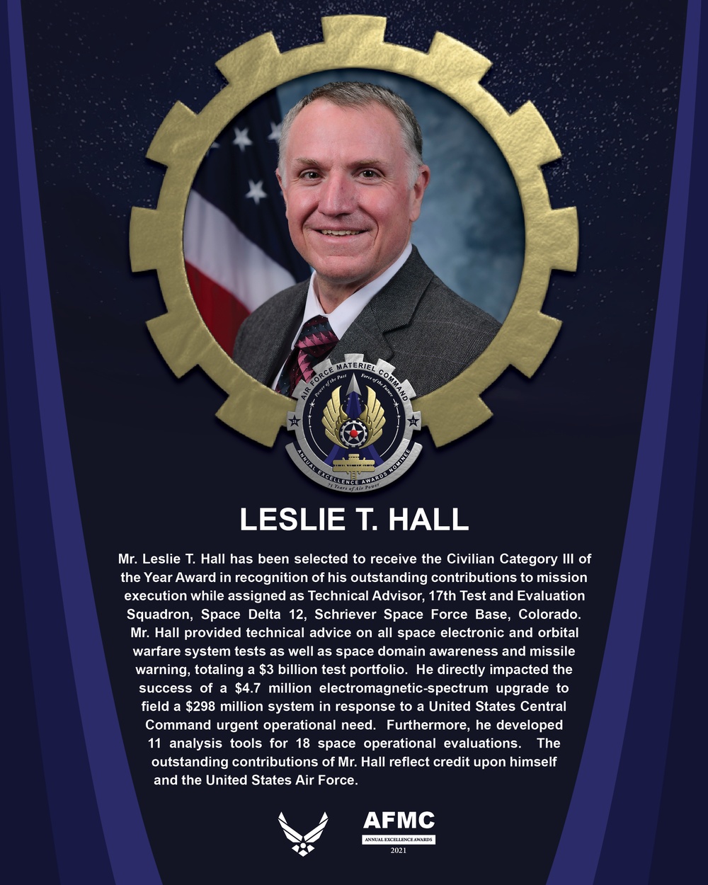 AEA Civilian Category III of the Year Nominee - Leslie T. Hall