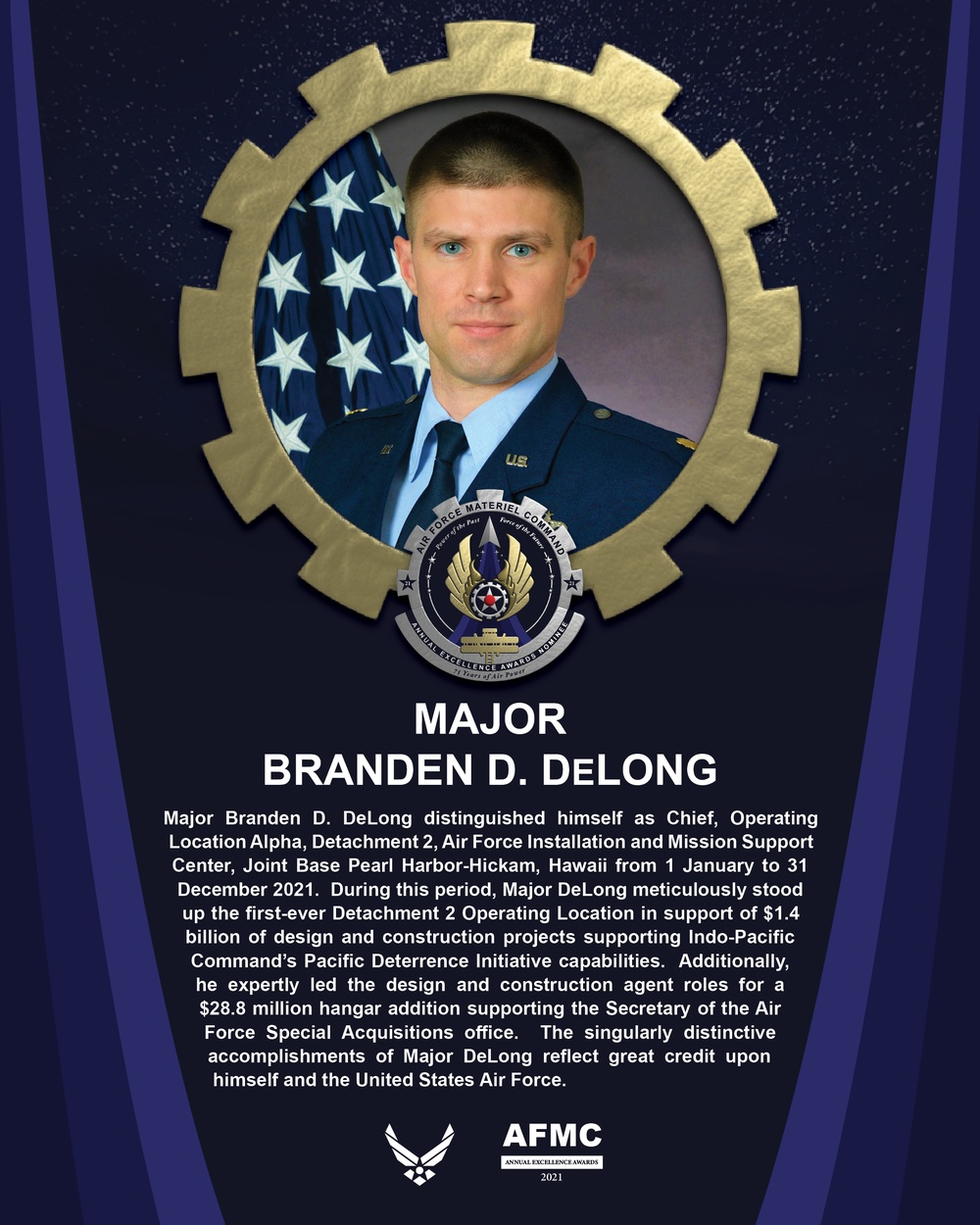 AEA Field Grade Officer of the Year Nominee - Major Branden D. DeLong