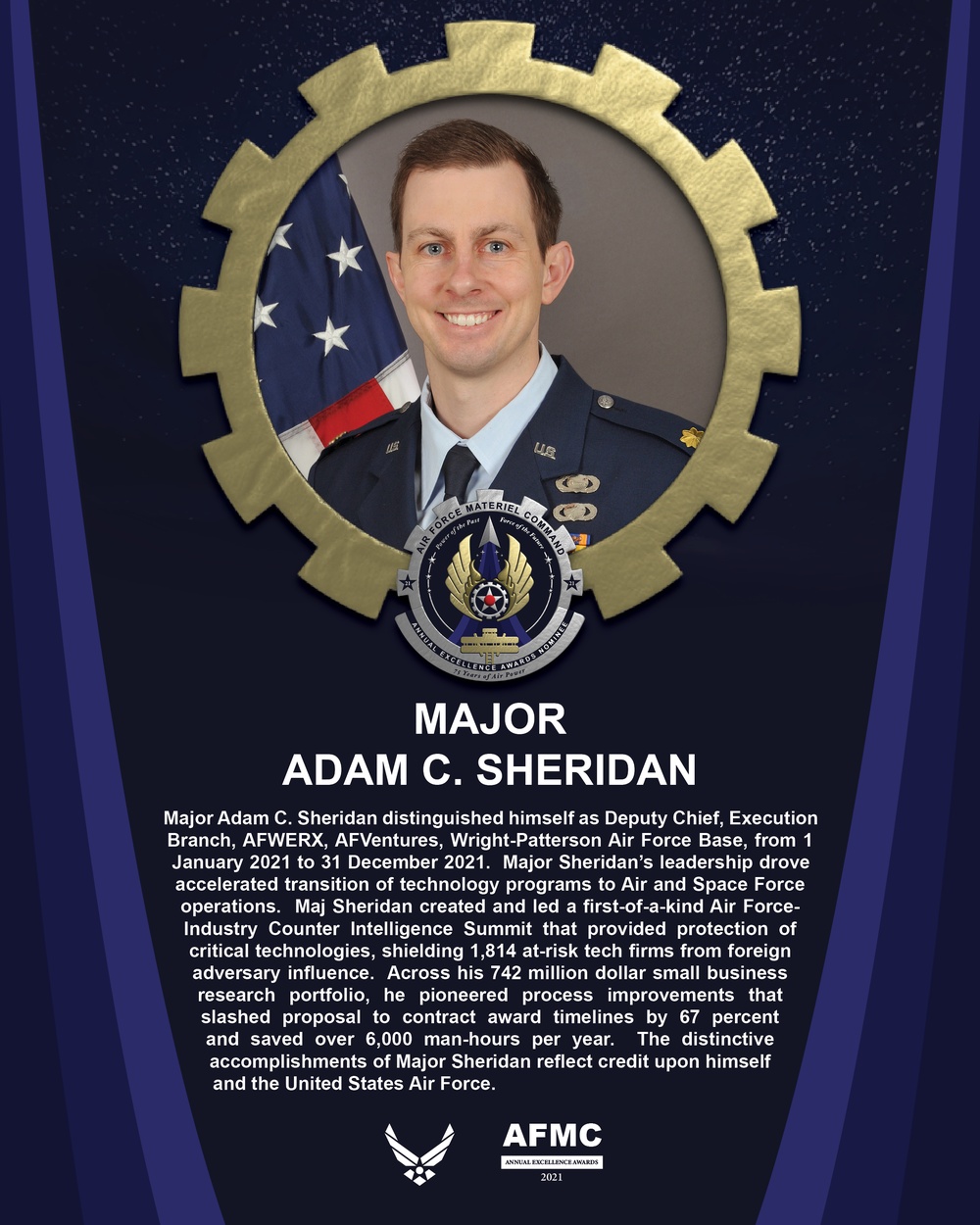 AEA Field Grade Officer of the Year Nominee - Major Adam C. Sheridan