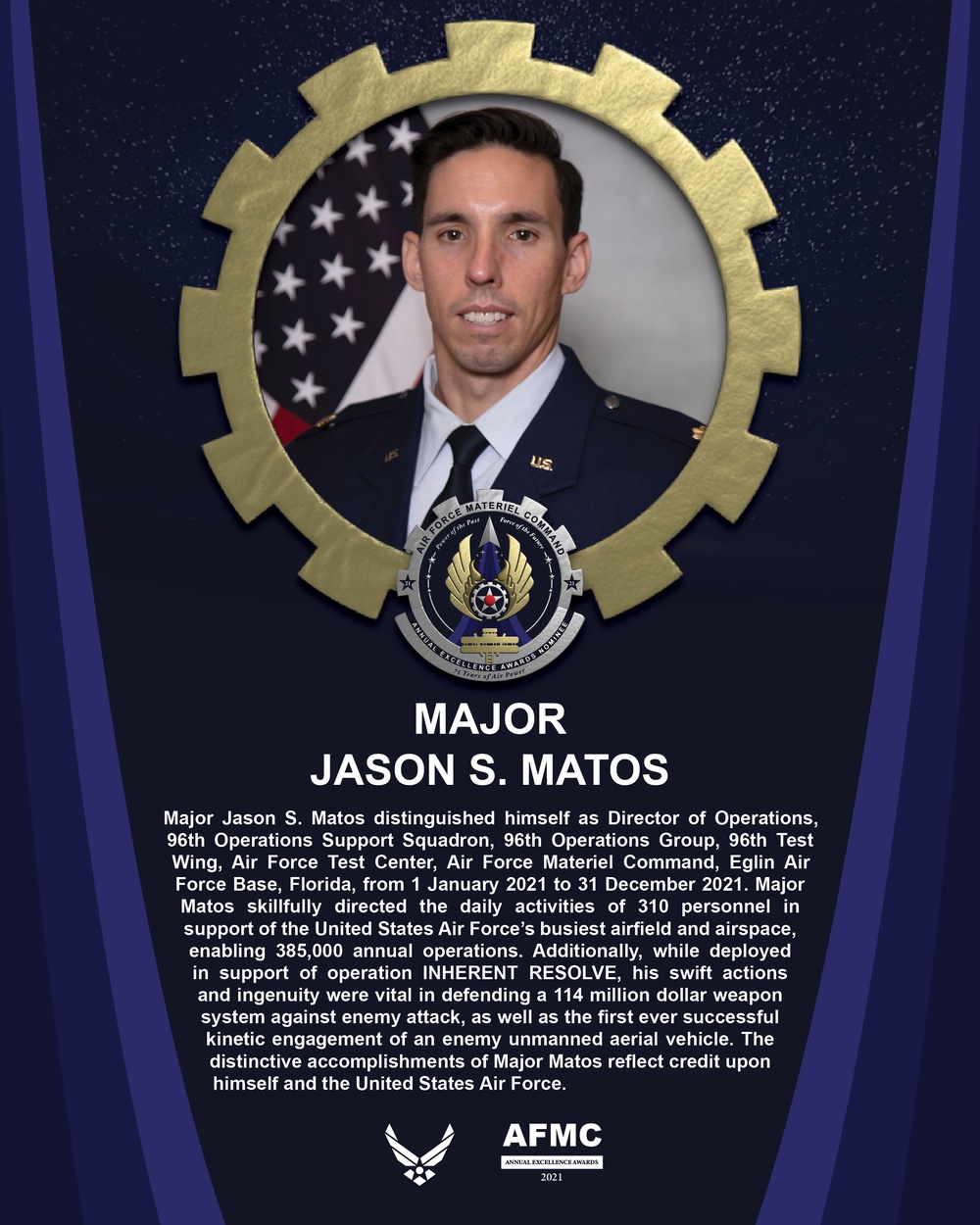 AEA Field Grade Officer of the Year Nominee - Major Jason S. Matos